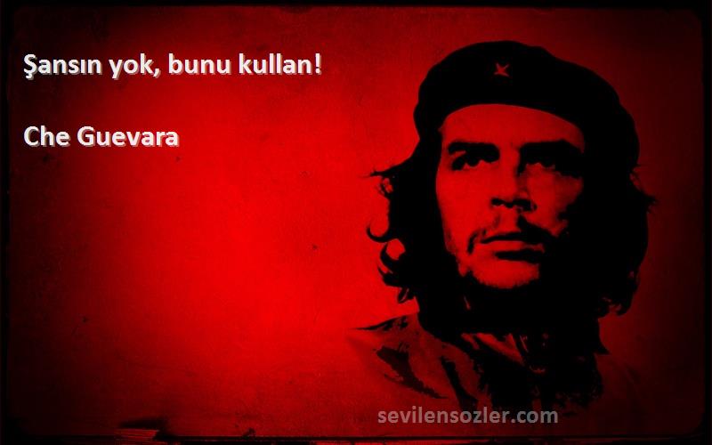 Che Guevara Sözleri 
Şansın yok, bunu kullan!