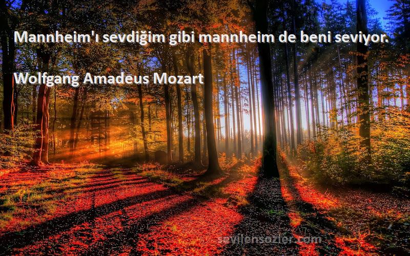 Wolfgang Amadeus Mozart Sözleri 
Mannheim'ı sevdiğim gibi mannheim de beni seviyor.