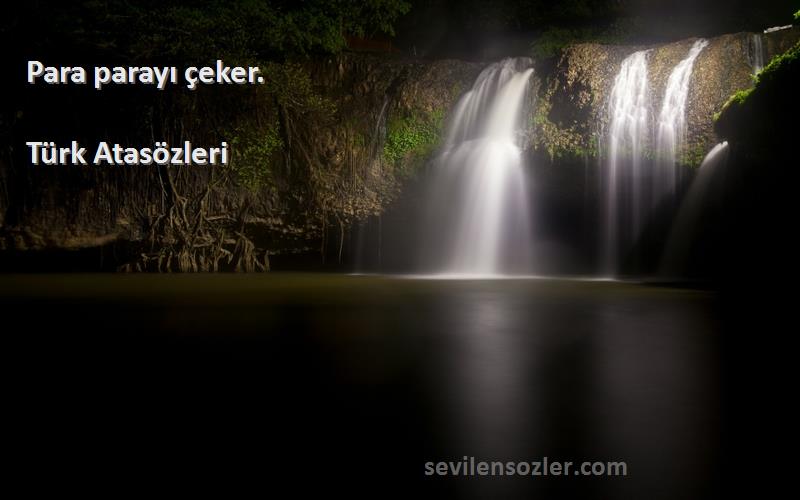 Türk Atasözleri - Para parayı çeker.