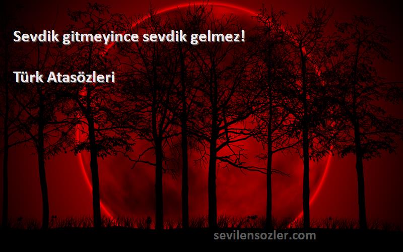 Türk Atasözleri - Sevdik gitmeyince sevdik gelmez!