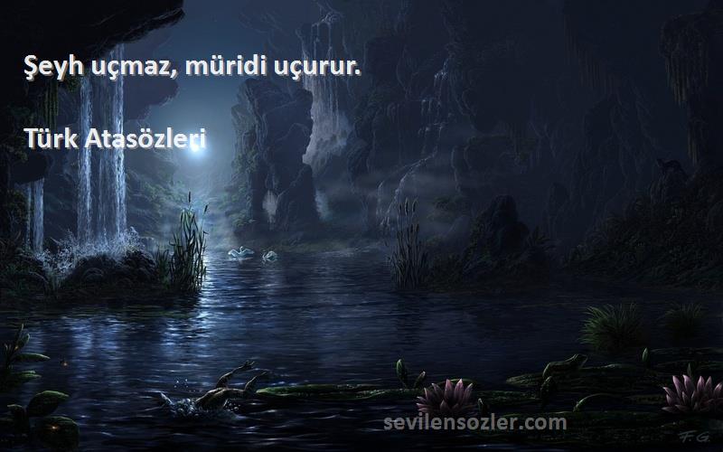 Türk Atasözleri - Şeyh uçmaz, müridi uçurur.