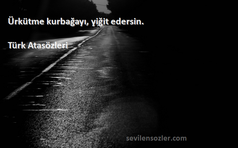 Türk Atasözleri - Ürkütme kurbağayı, yiğit edersin.