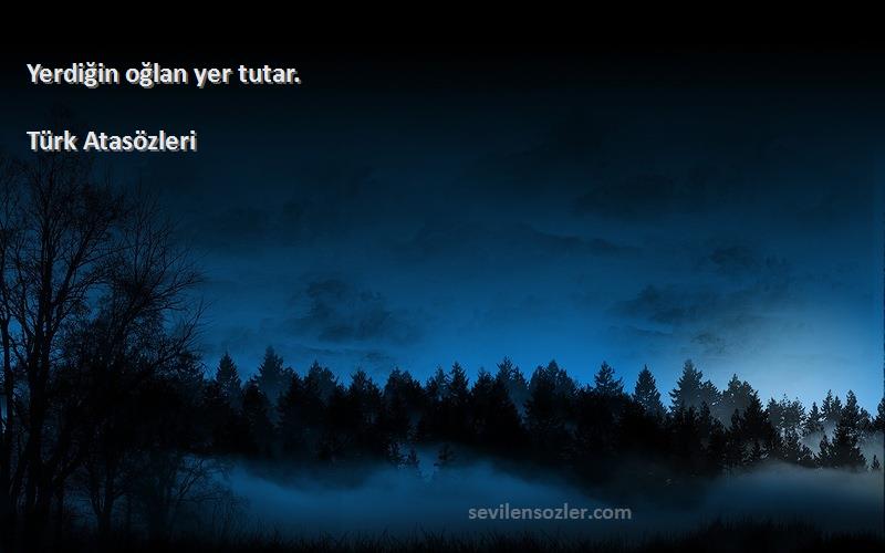 Türk Atasözleri - Yerdiğin oğlan yer tutar.