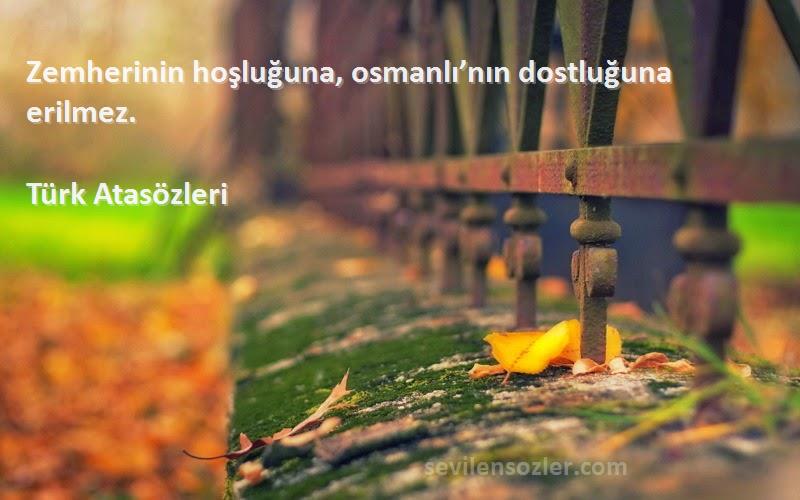 Türk Atasözleri - Zemherinin hoşluğuna, osmanlı’nın dostluğuna erilmez.