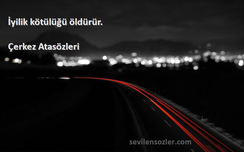 Çerkez Atasözleri - İyilik kötülüğü öldürür.