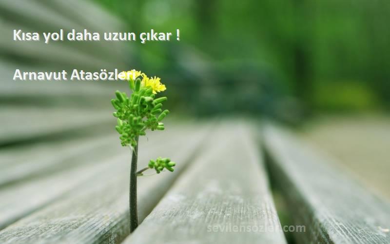 Arnavut Atasözleri - Kısa yol daha uzun çıkar !