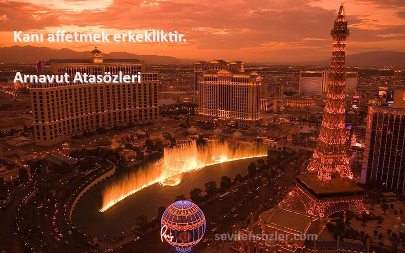 Arnavut Atasözleri - Kanı affetmek erkekliktir.