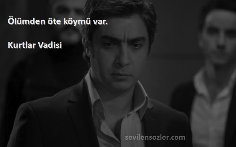 Kurtlar Vadisi - Ölümden öte köymü var.