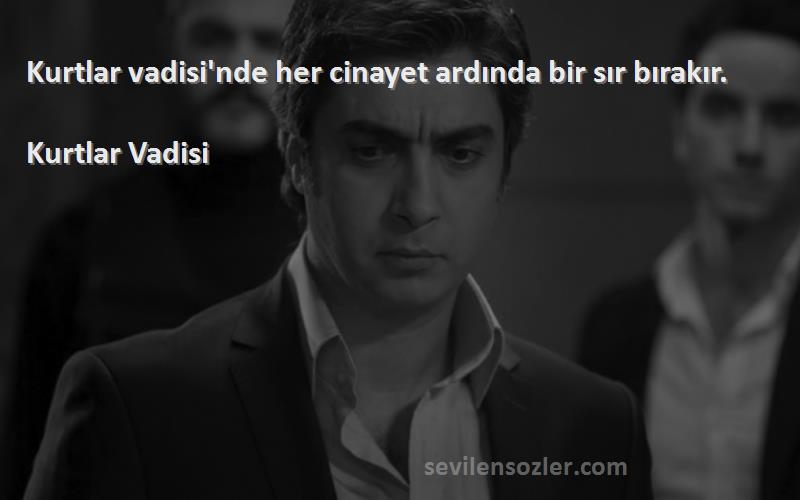 Kurtlar Vadisi - Kurtlar vadisi'nde her cinayet ardında bir sır bırakır.