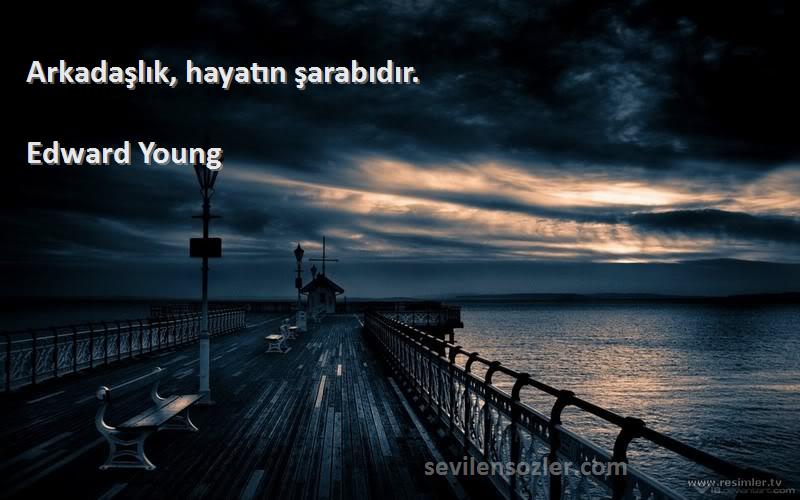 Edward Young - Arkadaşlık, hayatın şarabıdır.