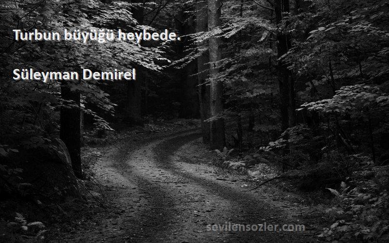 Süleyman Demirel - Turbun büyüğü heybede.