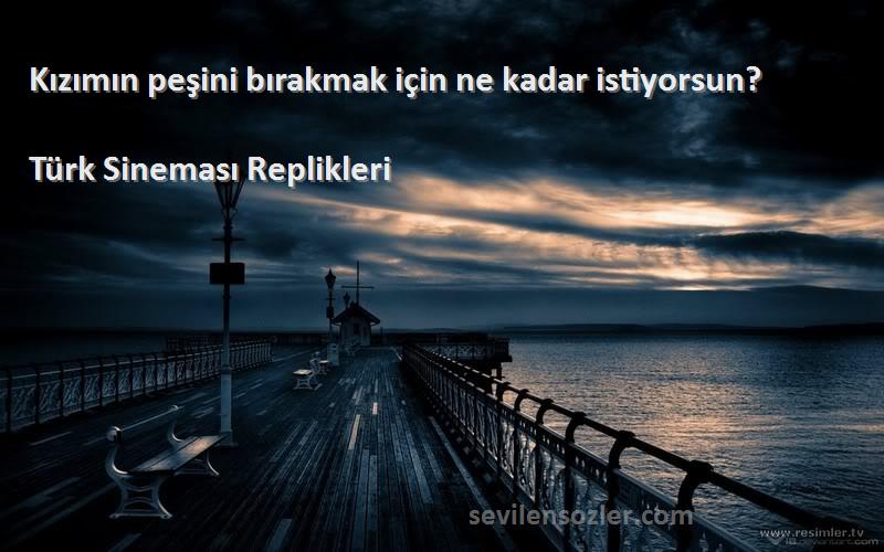 Türk Sineması Replikleri - Kızımın peşini bırakmak için ne kadar istiyorsun?