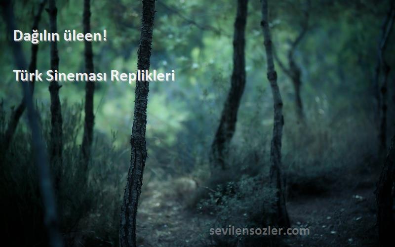 Türk Sineması Replikleri - Dağılın üleen!