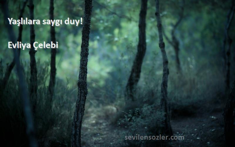 Evliya Çelebi - Yaşlılara saygı duy!