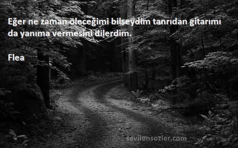 Flea - Eğer ne zaman öleceğimi bilseydim tanrıdan gitarımı da yanıma vermesini dilerdim.