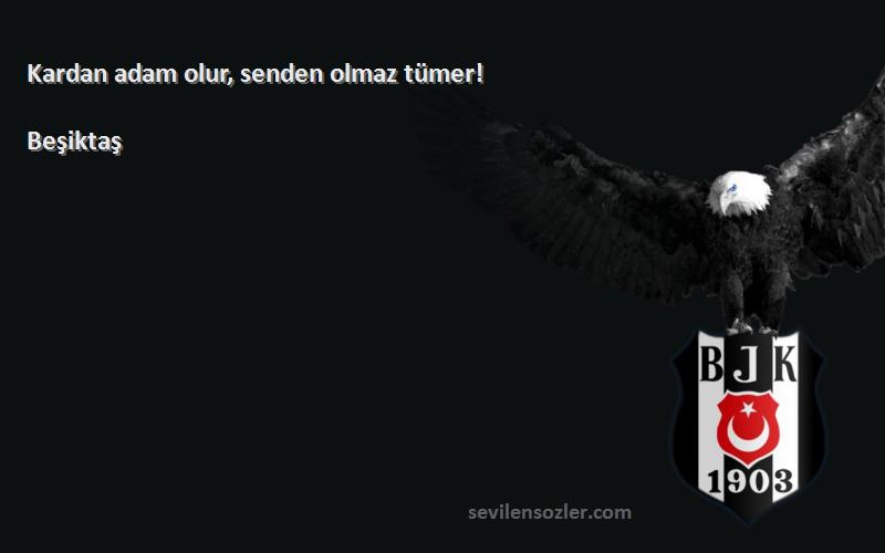 Beşiktaş - Kardan adam olur, senden olmaz tümer!