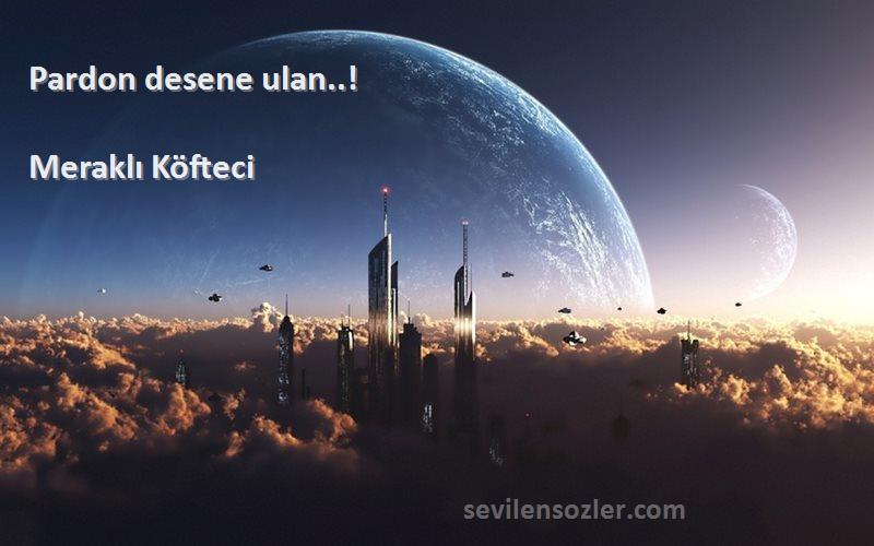 Meraklı Köfteci - Pardon desene ulan..!