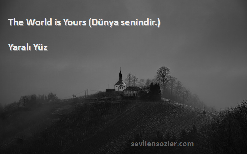 Yaralı Yüz - The World is Yours (Dünya senindir.)