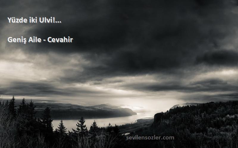 Geniş Aile - Cevahir - Yüzde iki Ulvi!...
