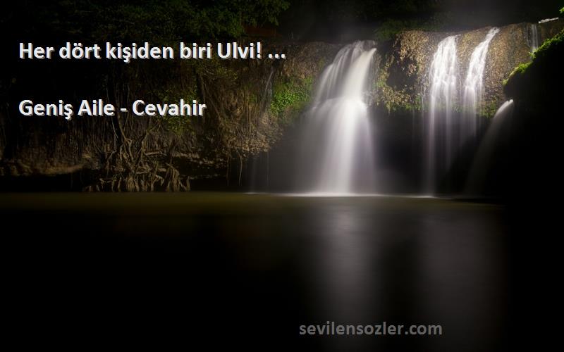 Geniş Aile - Cevahir - Her dört kişiden biri Ulvi! ...
