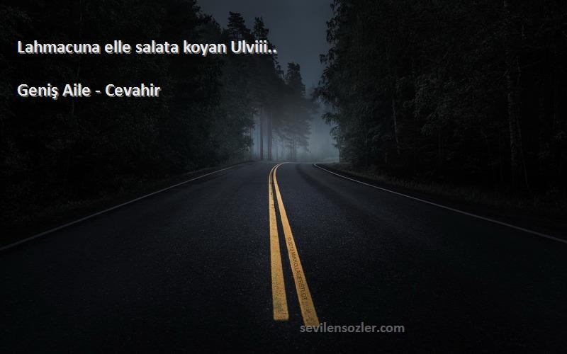 Geniş Aile - Cevahir - Lahmacuna elle salata koyan Ulviii..
