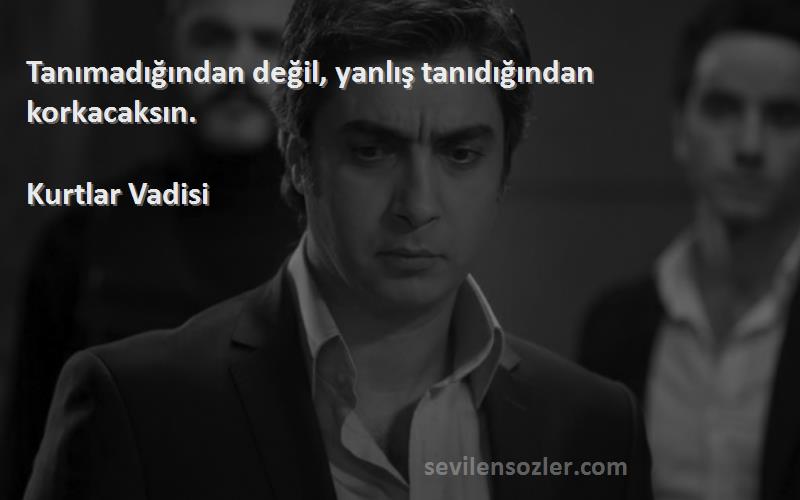 Kurtlar Vadisi - Tanımadığından değil, yanlış tanıdığından korkacaksın.
