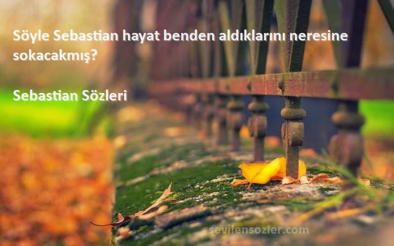 Sebastian  - Söyle Sebastian hayat benden aldıklarını neresine sokacakmış?
