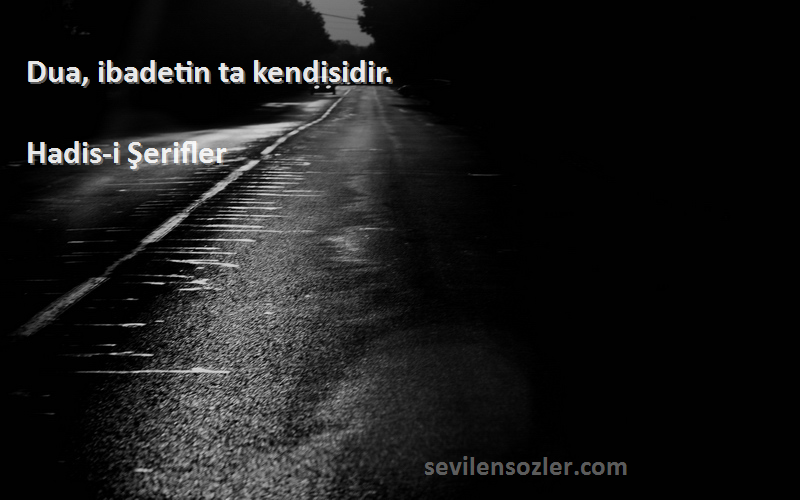 Hadis-i Şerifler - Dua, ibadetin ta kendisidir.
