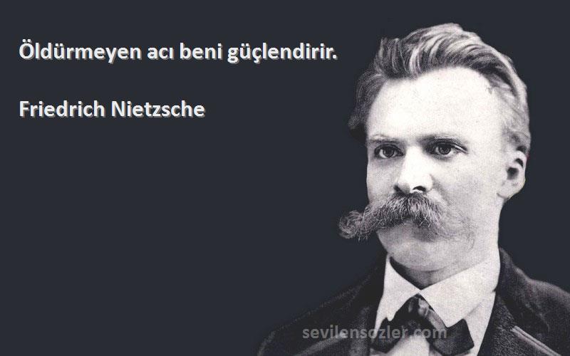 Friedrich Nietzsche - Öldürmeyen acı beni güçlendirir.