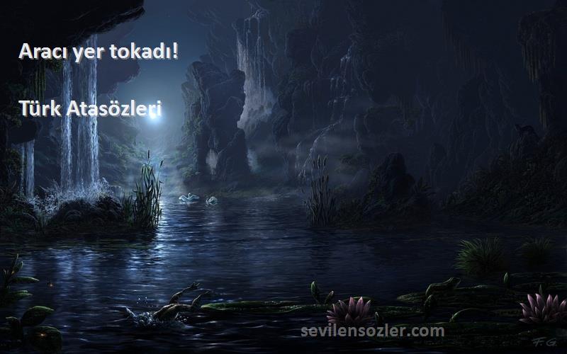 Türk Atasözleri - Aracı yer tokadı!