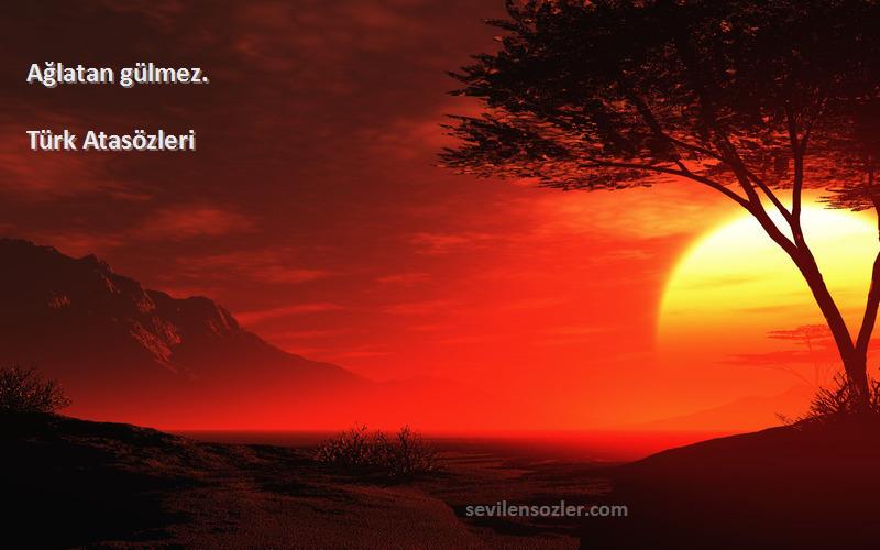 Türk Atasözleri - Ağlatan gülmez.