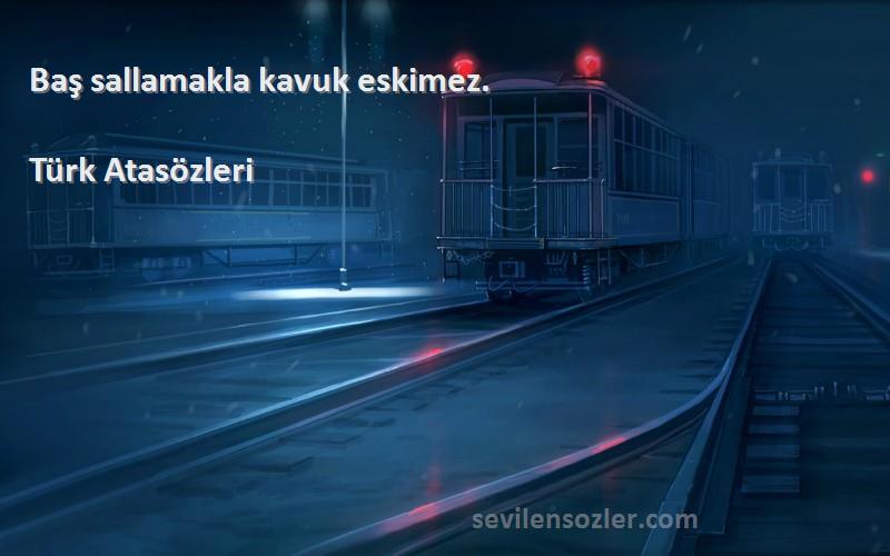 Türk Atasözleri - Baş sallamakla kavuk eskimez.