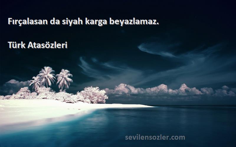 Türk Atasözleri - Fırçalasan da siyah karga beyazlamaz.