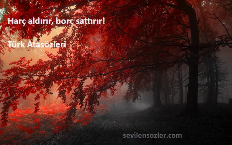 Türk Atasözleri - Harç aldırır, borç sattırır!