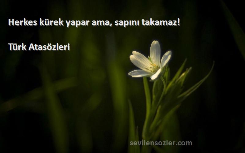 Türk Atasözleri - Herkes kürek yapar ama, sapını takamaz!