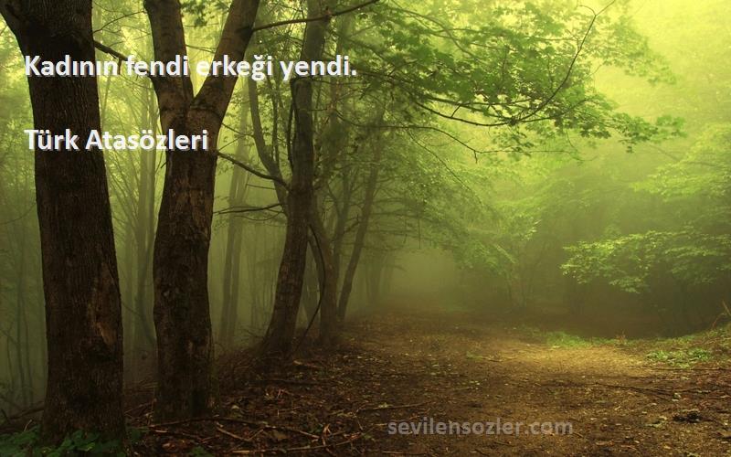 Türk Atasözleri - Kadının fendi erkeği yendi.